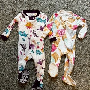 Burt’s Bees Baby Zippered Footies 3-6 Month